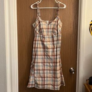 Torrid Tan Plaid Dress